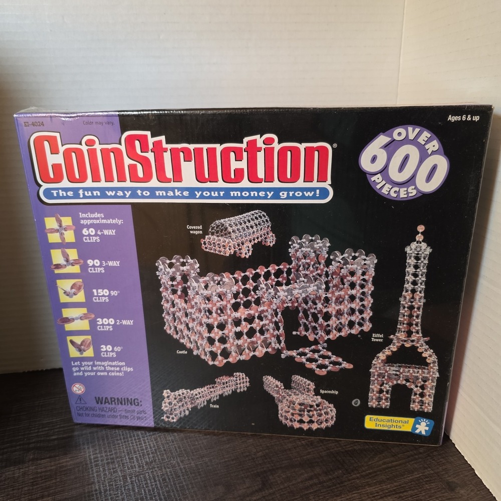 CoinStruction 600+ Piece Set, The Fun Way to Make Your Money Grow, New Sealed